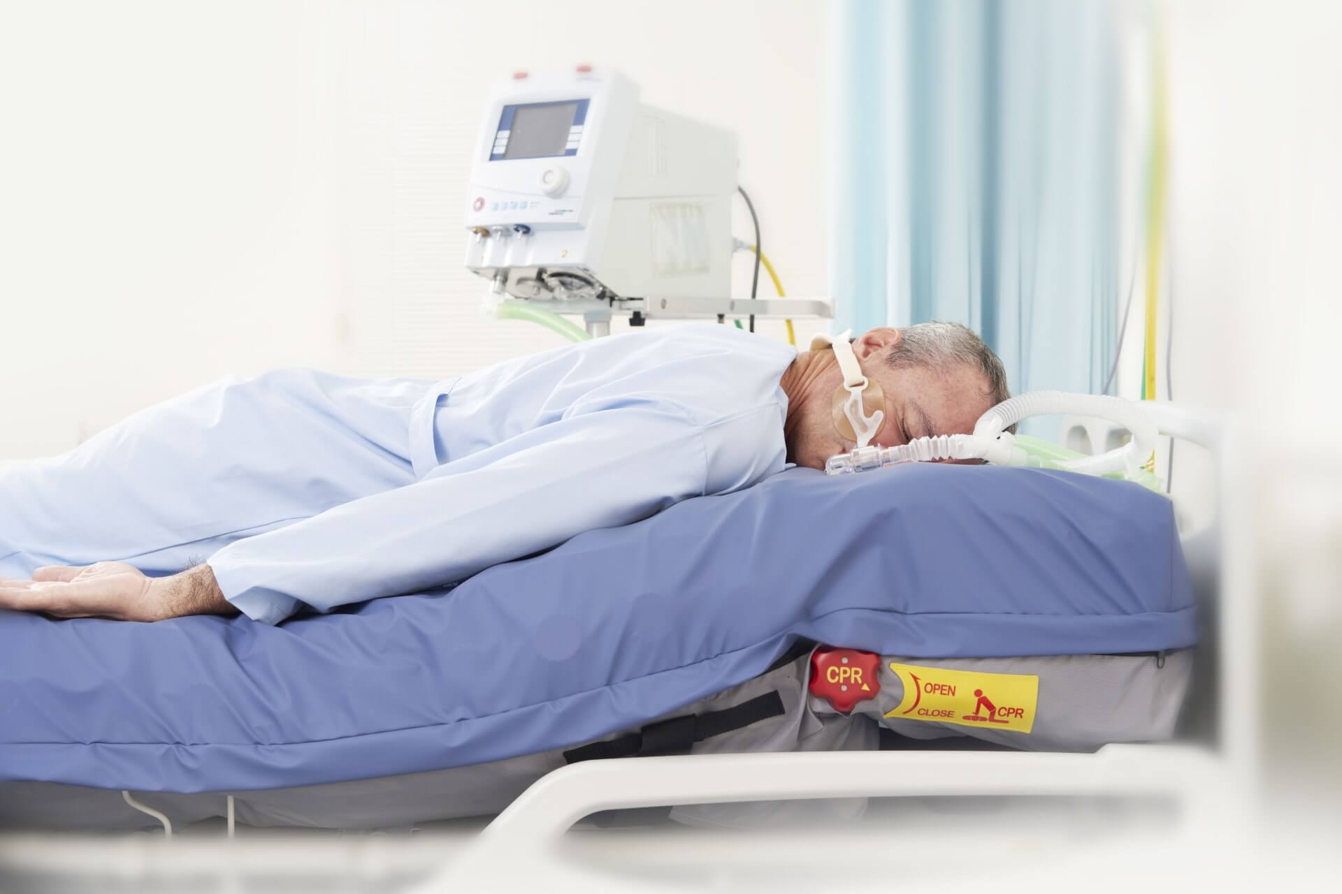 Prone position mattress aiding ARDS treatment and recovery